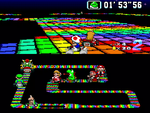 The image for "Rainbow Road (Final Lap)" from Super Mario Kart on Nintendo Music.