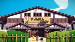 A dojo in Paper Mario: The Origami King