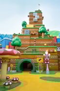 Entrance to Mario Kart: Bowser's Challenge in Super Nintendo World (Universal Studios Hollywood)