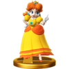 Princess Daisy's trophy from Super Smash Bros. for Wii U.