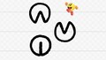 PAC-MAN in PictoChat 2 with the drawings based on Pac-Pix in Super Smash Bros. Ultimate