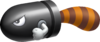 Artwork of a Tail Bullet Bill, from Super Mario 3D Land