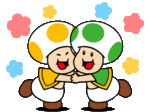 Yellow Toad and Green Toad
