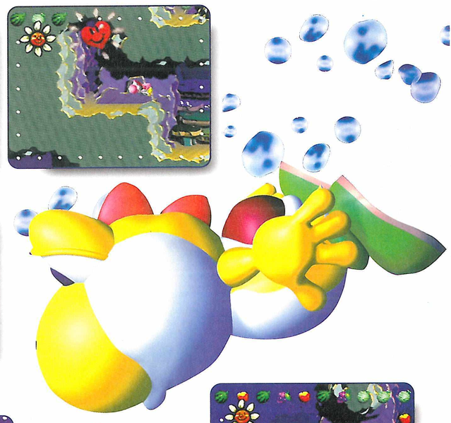 File:Yellow Yoshi Underwater.png