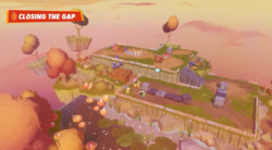 An example of the Closing the Gap battle in Mario + Rabbids Sparks of Hope