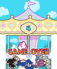 A Game Over in WarioWare Gold