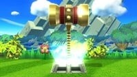A Golden Hammer in Super Smash Bros. for Wii U