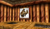 K. Rool's portrait in one of Crystal Caves cabins.
