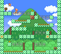 Level 3-6 map in the game Mario & Wario.
