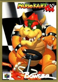 One of the Mario Kart 64 Collectible Trading Cards.