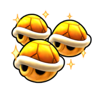 Triple Gold Shell from Mario Kart Arcade GP DX.