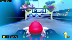 Lightning Lagoon in Mario Kart Live: Home Circuit