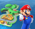 The course icon with Mario