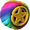 The Rainbow_Rainbow tires from Mario Kart Tour