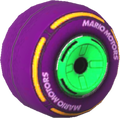 The Slick_Purple tires from Mario Kart Tour