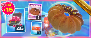 The Chocolate Donut Pack from the Autumn Tour in Mario Kart Tour