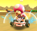 Thumbnail of the Ice Mario Cup challenge from the Toad vs. Toadette Tour; a Time Trial challenge set on RMX Choco Island 1R