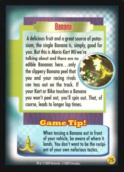 File:MKWii Banana Trading Card Back.jpg