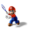 Artwork of Mario in Mario Power Tennis