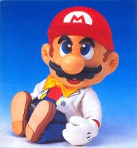 Clay model of Mario from the Shogakukan guide for Super Mario World