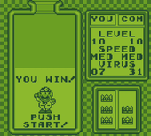 The image for "Vs. Game Over" from Dr. Mario for Game Boy on Nintendo Music.