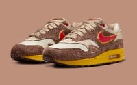 The Air Max 1 "Big Head Origins" and its insoles, referencing the Donkey Kong Country series