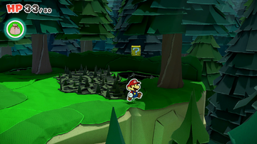 Not-Bottomless Hole No. 5 of Whispering Woods in Paper Mario: The Origami King.