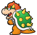 Artwork of Bowser from Paper Mario: The Thousand-Year Door (Nintendo Switch)