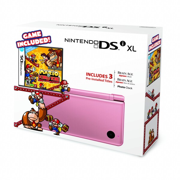 File:A Pink DSi XL bundled with Mario vs. Donkey Kong Mini-Land Mayhem.jpg