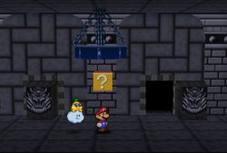Fifth ? Block in Bowser's Castle of Paper Mario.