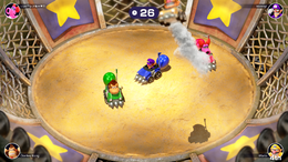 Bumper Balloon Cars in Mario Party Superstars.