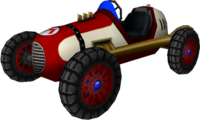 The model for Mario's Classic Dragster from Mario Kart Wii