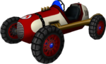 The model for Mario's Classic Dragster from Mario Kart Wii