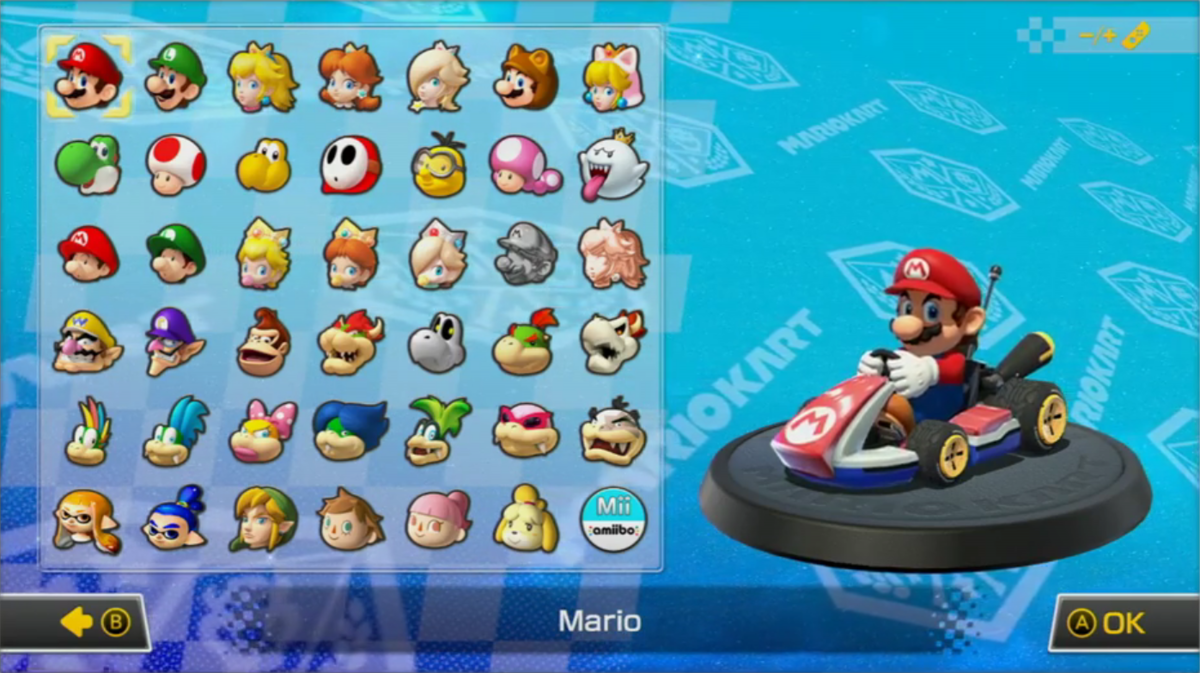 File:MK8DX Character Roster.png - Super Mario Wiki, the Mario encyclopedia