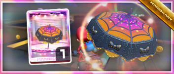 The Magic Parasol from the Spotlight Shop in the 2022 Halloween Tour in Mario Kart Tour