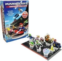 Box art and board of Mario Kart Racetrack Logic Game.