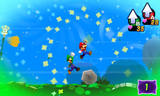 Mario and Luigi in Dreamy Mushrise Park