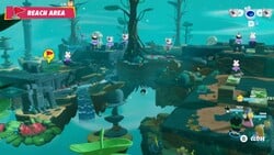 An example of the On the Road Back to the Jungle battle in Mario + Rabbids Sparks of Hope