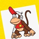 Thumbnail of a paint-by-number activity featuring Diddy Kong