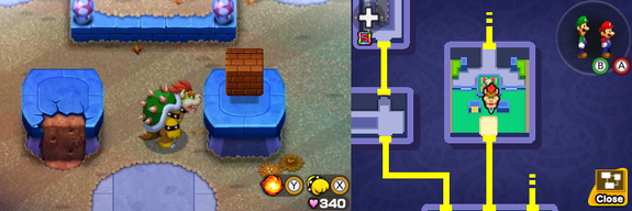 Block 77 in Peach's Castle of Mario & Luigi: Bowser's Inside Story + Bowser Jr.'s Journey.