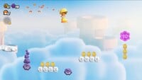 The second 10-flower coin in Bulrush Coming Through! in Super Mario Bros. Wonder