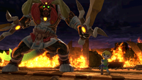 Toon Link's Classic Mode victory photo in Super Smash Bros. Ultimate