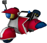 The model for Mario's Sugarscoot from Mario Kart Wii