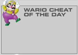 Wario Cheat of the Day.