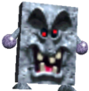 A Whomp from Super Mario 64.