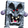 A Whomp from Super Mario 64.