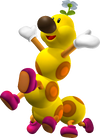 An alternate version of Wiggler's artwork from Mario Kart 7.