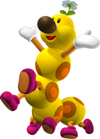 An alternate version of Wiggler's artwork from Mario Kart 7.