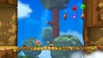 Location of the third Wonder Wool in Bounceabout Woods, from Yoshi's Woolly World.