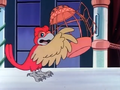 The Royal Parrot notices that Mario ruined his cage